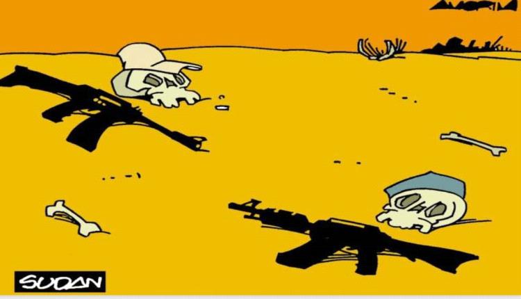 الحدث بالكاريكاتير:الحرب في السودان
