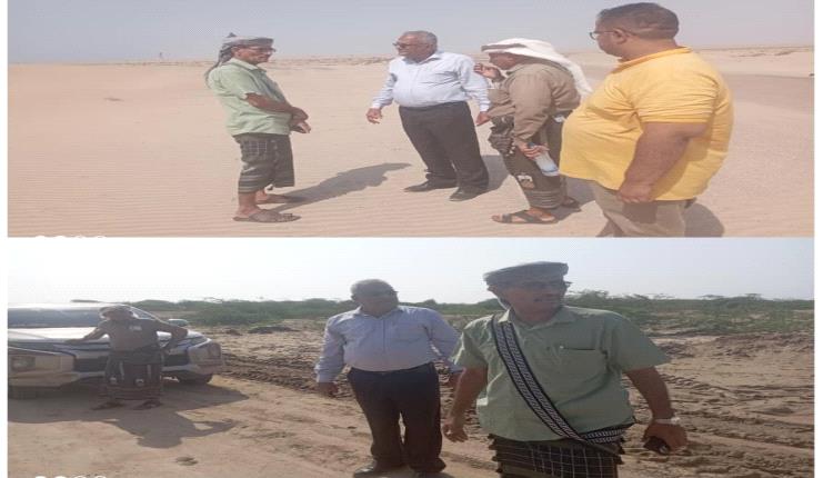 مدير عام مديرية أحور يستقبل وفد صندوق صيانة الطرق والجسور لتفقد أضرار السيول
