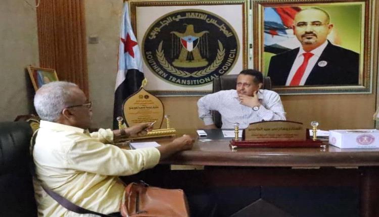 رئيس انتقالي لحج يبحث مع مدير التخطيط والتعاون الدولي سبل تعزيز الجهود المشتركة