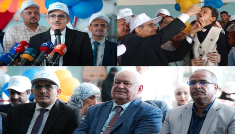 تدشين الجولة الثانية من الحملة الوطنية الطارئة للتحصين ضد مرض شلل الأطفال بالعاصمة عدن