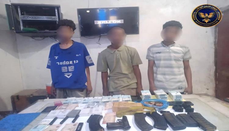 قوات الأمن الوطني في لحج تضبط عصابة متورطة في سرقات وعمليات احتيال