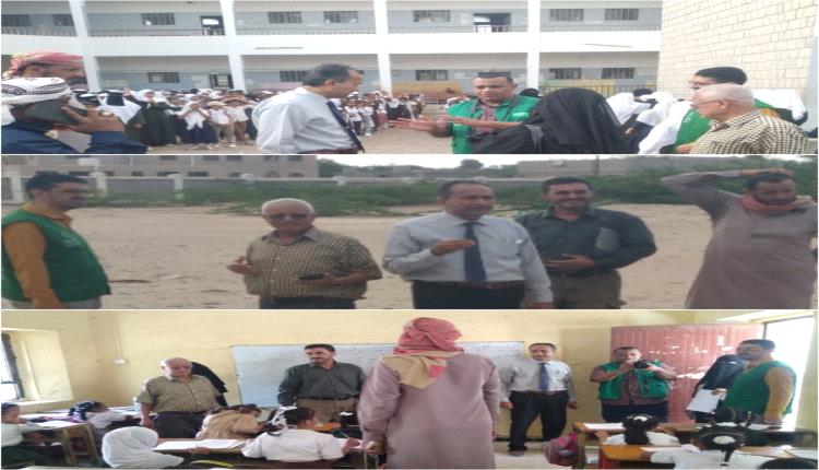 مدير عام تربية أبين وممثلين الصندوق الاجتماعي والبرنامج السعودي للاعمار يعاينون الموقع لبناء مجمع البنات بباجدار