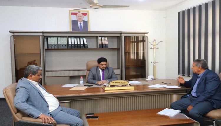 وزير التعليم الفني يناقش أوضاع المعاهد الفنية والمهنية في أبين