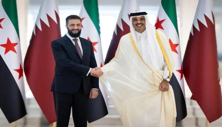 الرئيس السوري وأمير قطر يبحثان العلاقات الثنائية وتطورات الأوضاع الإقليمية في الدوحة