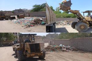 لليوم الثالث على التوالي..استمرار حملة النظافة الشاملة التي ينفذها صندوق النظافة والتحسين خنفر