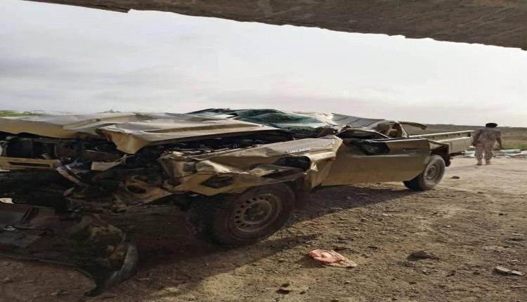 حادث مروع في حساي بالمهرة.. وفاة سائق طقم عسكري وإصابة 3 آخرين بجروح خطيرة