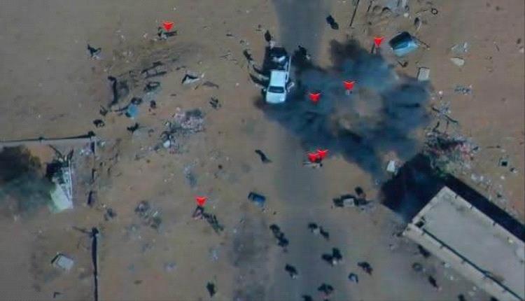 الحوثيون ينشرون مشاهد قالوا إنها لاستهداف آليات سعودية بطائرات «رجوم»