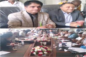 بحضور الأمين العام الحامد مكتب تربية أبين يعقد اجتماعاً لمديري التربية بالمديريات وشُعَب وإدارات التربية بالمحافظة