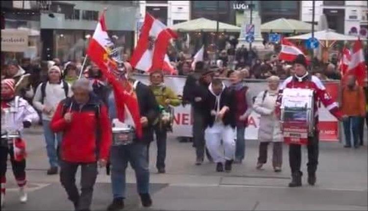 فيينا تشهد مظاهرة ضد الحكومة احتجاجًا على التقارب مع حلف الناتو