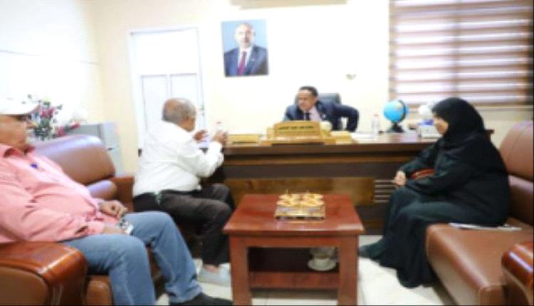 الحالمي وباحشوان يناقشان سير عمل نقابة الصحفيين والإعلاميين الجنوبيين