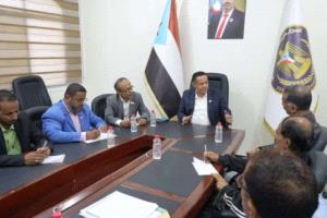 الحالمي يلتقي قيادة اتحاد نقابات عمال الجنوب ويشدد على تعزيز العمل النقابي وتوحيد الصف