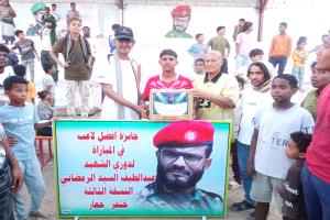 النوارس يتجاوز الصخور بهدف المتألق جابر في بطولة الشهيد عبداللطيف السيد بجعار