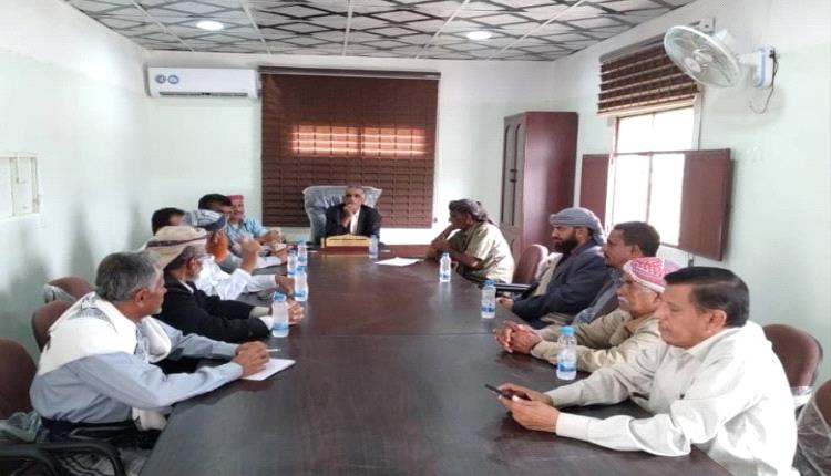 المكتب التنفيذي مديرية حبان يعقد اجتماعة الدوري الأول  لشهر يناير 2026