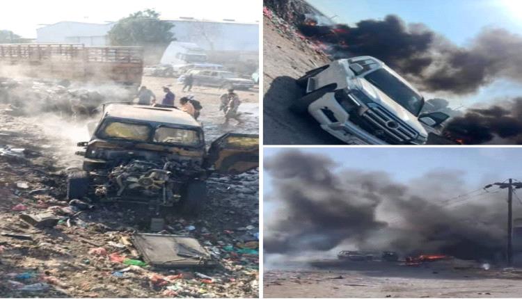 إفشال محاولة اغتيال إرهابية بتفجير مفخخ استهدف موكب القيادي حمدي شكري في عدن