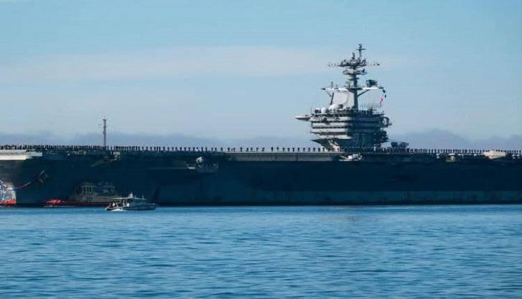 حاملة طائرات أمريكية تدخل نطاق القيادة المركزية وتحذر من تهديد المسيرات الإيرانية