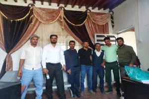 أكاديميو كلية يافع الجامعية يزورون السلطة المحلية بمديرية لبعوس يافع
