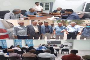 رئيس هيئة مستشفى الرازي بأبين يستقبل فريق إدارة الجودة بوزارة الصحة