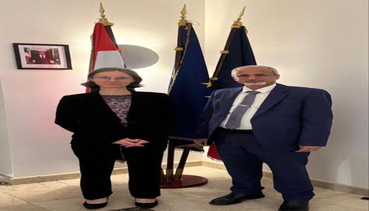 الوكيل الشبحي يبحث مع سفيرة فرنسا كاترين قرم كمون سبل دعم القطاع الصحي في بلادنا