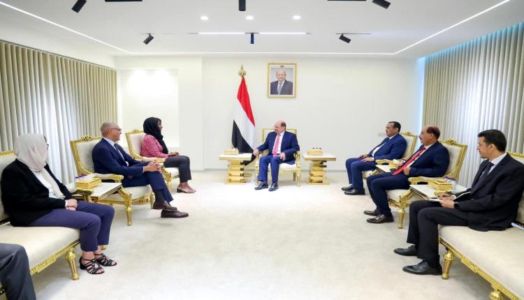 رئيس الوزراء وزير الخارجية يستقبل في عدن وفد مكتب تنسيق الشؤون الإنسانية بالأمم المتحدة برئاسة مديرة قسم الاستجابة للأزمات