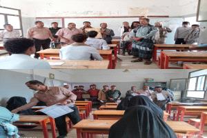 الطالبي والمُخيّري يدشنان امتحانات الثانوية العامة بيافع سرار
