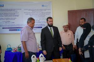 محافظ أبين يدشن امتحانات التعليم الفني والتدريب المهني ويتفقد حزمة دورات تدريبية مهنية لـ(120) متدربًا في زنجبار