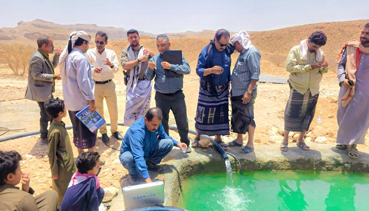 برعاية المحافظ بن الوزير.. تدشين تشغيل مشروع مياه بازرارة بمديرية جردان.