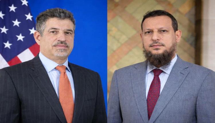 محافظ العاصمة عدن يبحث مع السفير الأمريكي التعاون في التدريب والتطوير المؤسسي
