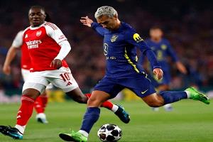 آرسنال يبلغ نهائي دوري أبطال أوروبا بعد إقصاء أتلتيكو مدريد بهدف نظيف
