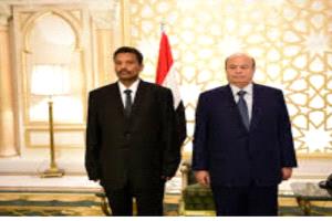 محافظ ابين  الأسبق  اللواء الركن ابو بكر حسين سالم  يعزي في وفاة الرئيس اليمني الأسبق عبدربه منصور هادي ويشيد بمسيرته الوطنية