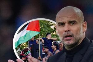 غوارديولا يدافع عن لامين جمال بعد رفعه علم فلسطين في احتفالات برشلونة