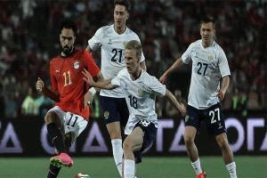 منتخب  مصر لكرة القدم يحسم مواجهته الودية أمام منتخب روسيا لكرة القدم بهدف دون رد