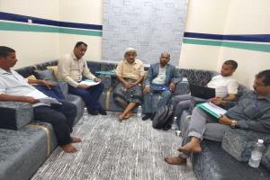 فريق التوجية التربوي يزور مدرسة صُنّاع المستقبل الأهلية بمديرية  حبان