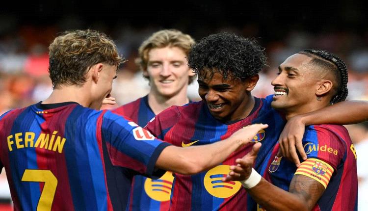 برشلونة يكتسح فالنسيا بخماسية ويواصل انطلاقته المثالية في الدوري الإسباني