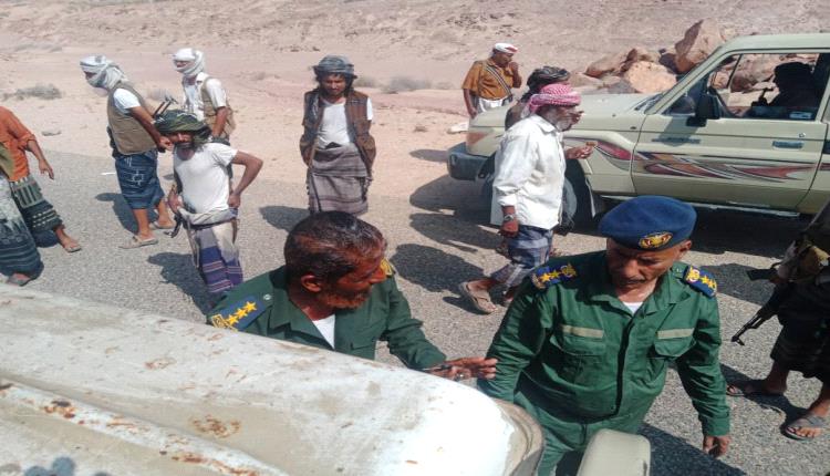 مدير أمن أحور واللواء الخامس مشاة ورئيس عمليات اللواء 111 مشاة ينجحان في فض اشتباك قبلي بالمديرية