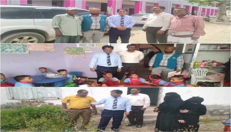 مدير عام تربية أبين في زيارة تفقدية لمدرسة فاهم الحبسي وروضة 14 أكتوبر بزنجبار
